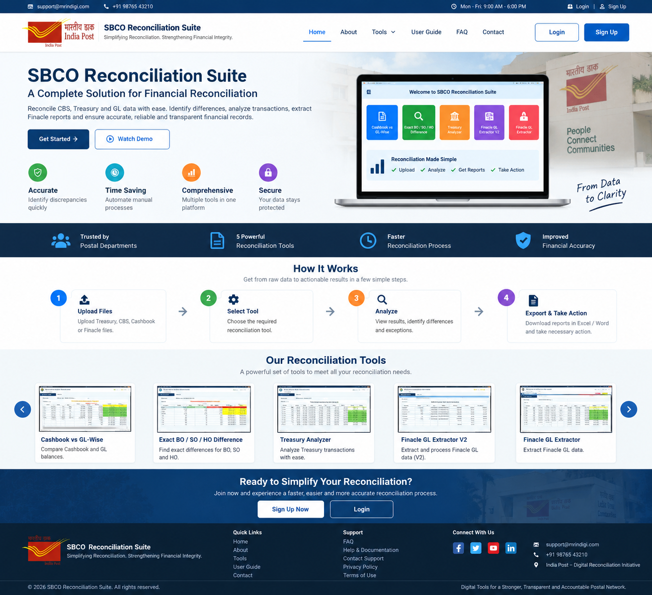 SBCO Reconciliation Suite overview